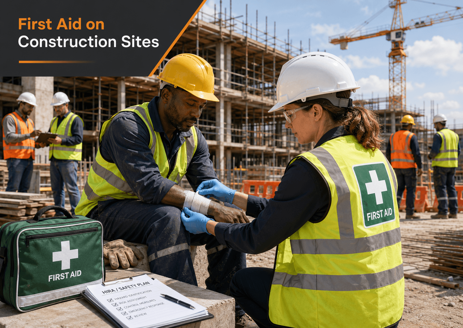 First aid on construction sites